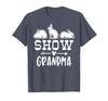 Show Rabbit Grandma T-Shirt — design detail