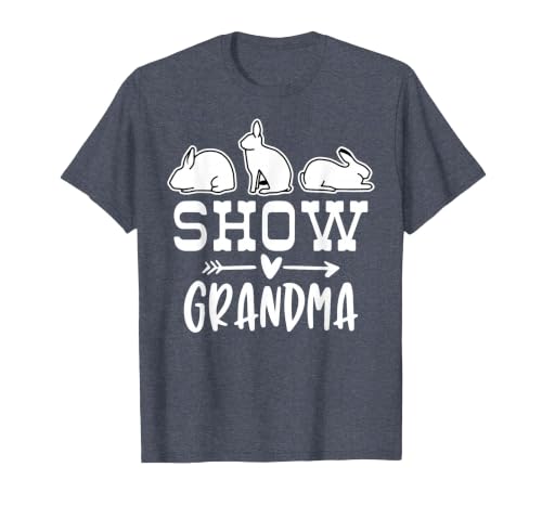 Show Rabbit Grandma T-Shirt — design detail