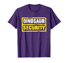 Halloween Dinosaur Security Costume RTees Halloween Adult Costume Dinosaur Security Dad Mom T-Shirt - size chart