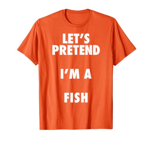 Halloween Costumes MV&SG Fish Halloween Costume, Let's Pretend I'm a Fish Shirt T-Shirt - size chart