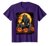 FrightNightFits Werewolf Orange Halloween T-Shirt - size chart