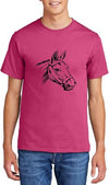 Comical Shirt Horse Graphic Top for Equestrian and Animal Lovers Cotton Tee Adult Youth Tall Men Women - size chart
