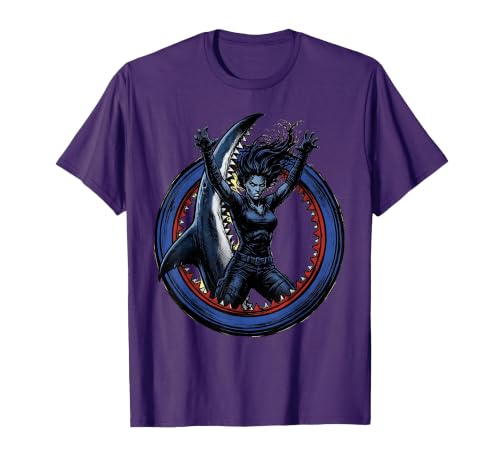 Mademark Shark Fin Back Woman Graphic Tee T-Shirt - size chart