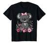 We Love Koalas - Kids Apparel Co. Koala Kawaii Koala Bear Pink Bow Flowers Girls Kids T-Shirt - size chart