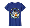 Mademark Polar Bear Sunglasses Roasting Marshmallow Christmas T-Shirt - size chart