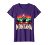 Grizzly Bear Mountain Forrest Nature Montana Grizzly Bear Mountain T-Shirt - size chart