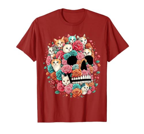 TS - SHOP - Kitty Skeleton Halloween Costume Idea Cat Skull - Kitty Skeleton Halloween Costume Idea T-Shirt - size chart