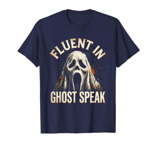 Mademark Ghost & Spirits - Ghost (99 Problems All) T-Shirt - size chart