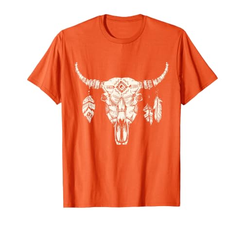 Buffalo Animals Gift Idea Bison Buffalo Skull Animal Design T-Shirt - size chart