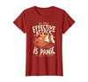 Funny My Only Effective Attack Is Panic Tee Shirt Fish My Only Effective Attack is Panic T-Shirt - size chart