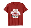 Some Bunny's Dad, Funny Cute Rabbit Family Birthday T-Shirt — design detail