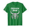 Chickasaw Pride Native American Nice Gifts Chickasaw Pride Tribe Native American Indian Buffalo T-Shirt - size chart