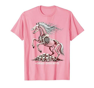 Mademark Horses Over Boys Equestrian Design for Women T-Shirt - Men - size chart