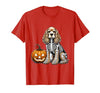 Spooky Cocker Spaniel Skeleton Costumes Halloween Cocker Spaniel Skeleton Jack O Lantern Funny Dog Halloween T-Shirt - size