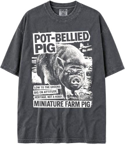 BABATEES U.S.A. MAX-Heavyweight Punk Rock Animals Shaka Wear Oversized 7.5oz Cotton Tshirt - size chart