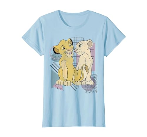 Disney Lion King Simba & Nala Meet Eyes Valentine's T-Shirt T-Shirt - size chart