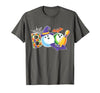 Bowling Boo Creepy Halloween Costume Pumpkin Bowling Lover T-Shirt - size chart