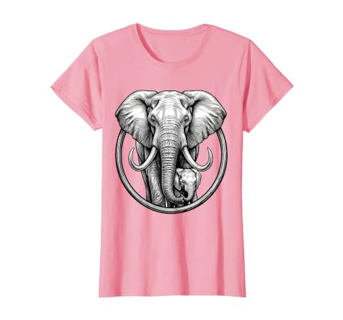 Mademark Mama Elephant and Baby Graphic Tee T-Shirt - Women - size chart