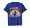 Halloween Fairy Security Father's Day Apparel Men Fairy Security Funny Dad Costume T-Shirt - size chart