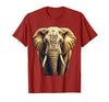 Mademark Too Big To Ignore Bold Elephant Graphic Design T-Shirt - Men - size chart