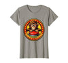 Mademark Eager Monkey Pressing the Big Red Button T-Shirt - Women - size chart