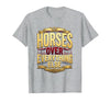 Mademark Horses Over Everything Equestrian Women's Design T-Shirt - Men - size chart
