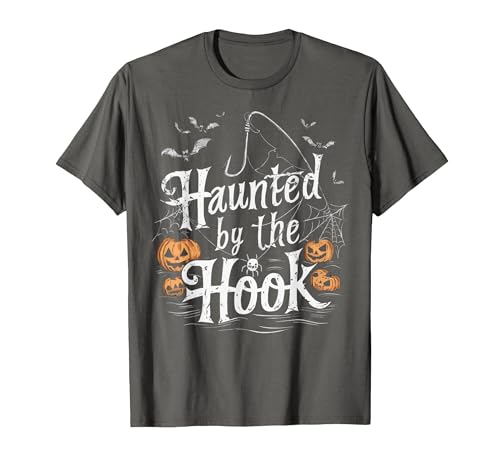 Fishing Halloween Trick Or Treat SteMi Apparel Fishing Halloween Spooky Fisherman Fish Trick Or Treat T-Shirt - size chart