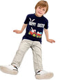 Easter Day Gift for Toddler Boy Baby Girl Tractor Loving Bunny T-Shirt — design detail