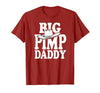 Humor Adult Dad Jokes Fathers Day Tees Big Pimp Daddy Halloween Costume T-Shirt - size chart