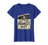 Mademark Let the Monkey Out Wild Primate Graphic Design T-Shirt - Women - size chart