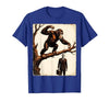 Mademark Monkey Flinging Poo at Businessman Graphic T-Shirt - Men - size chart