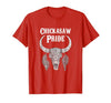 Chickasaw Pride Native American Nice Gifts Chickasaw Pride Tribe Native American Indian Buffalo T-Shirt - size chart