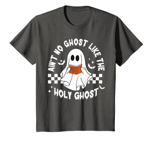 Funny Ain't No Ghost Like The Holy Ghost Christian Halloween T-Shirt - size chart