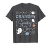 Spooky One Birthday Blue Boy 1st First Halloween Grandpa of the Spooky One First Birthday Boy 1st Halloween T-Shirt - size