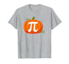 @iteachalgebra Pumpkin Pi Halloween Math Teacher T-Shirt - size chart