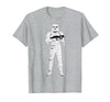 Star Wars Halloween Stormtrooper Mummy Wraps T-Shirt - size chart