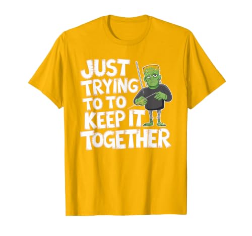 Halloween Tshirt Frankenstein Monster Costume Men Just Trying to Keep It Together Shirt Halloween Frankenstein T-Shirt -