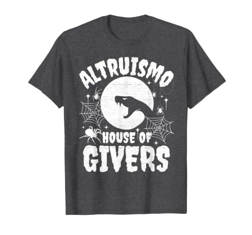 House of Givers Halloween Party Halloween Costume Altruismo House of Givers T-Shirt - size chart