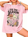 SGYHO Oversized Halloween Shirts for Women Spooky Season Pumpkin Ghost Fall Casual Tee - size chart