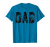 Fishing Gifts for Dad Father's Day Fisherman Fishing Dad Birthday Classic Bold Font Fish Daddy T-Shirt - size chart