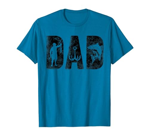 Fishing Gifts for Dad Father's Day Fisherman Fishing Dad Birthday Classic Bold Font Fish Daddy T-Shirt - size chart