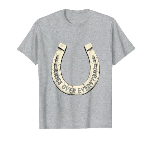 Mademark Horses Over Everything Equestrian Design T-Shirt - Men - size chart