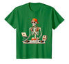 Funny Skeleton DJ Halloween Men Outfit Skeleton DJ Halloween Costume Turntable Music Funny Men Boys T-Shirt - size chart