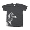 Couthclothing Men's Horse Crew Neck American Apparel T-Shirt - size chart