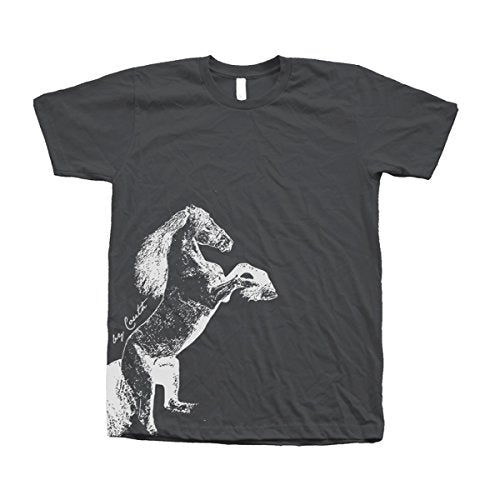 Couthclothing Men's Horse Crew Neck American Apparel T-Shirt - size chart