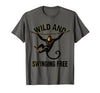 Mademark Wild and Swinging Free Monkey Graphic Design T-Shirt - Men - size chart