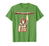 Mademark Hanging Around Doing Nothing Funny Monkey Design T-Shirt - Men - size chart