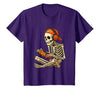 VibeKilla Video Game Halloween Skeleton Gamer Costume T-Shirt - size chart