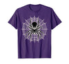 Halloween Shirts For Women Men Kids Boys Girls Halloween Spider with Web Vintage Costume Men Boys Kid Women T-Shirt - size