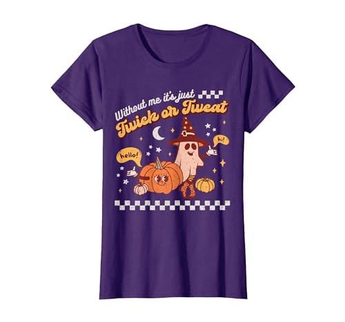 Halloween Retro Pumpkin Spice Ghost SLP Costume Speech Therapy Retro Spooky Fall Pumpkin Pathologist Season T-Shirt - size
